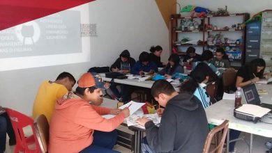 La colección abierta al público es resultado del trabajo realizado por alumnos del Taller de cómic y manga de la Casa de la Cultura San Antonio de los Buenos