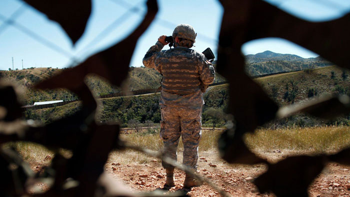 Los despliegues militares de los Estados Unidos en la frontera, llegan ya a cerca de 5,000 fuerzas