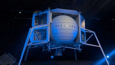 Blue Origin’s “Blue Moon” lunar lander.