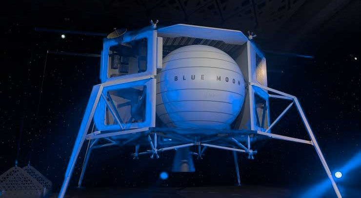 Blue Origin’s “Blue Moon” lunar lander.