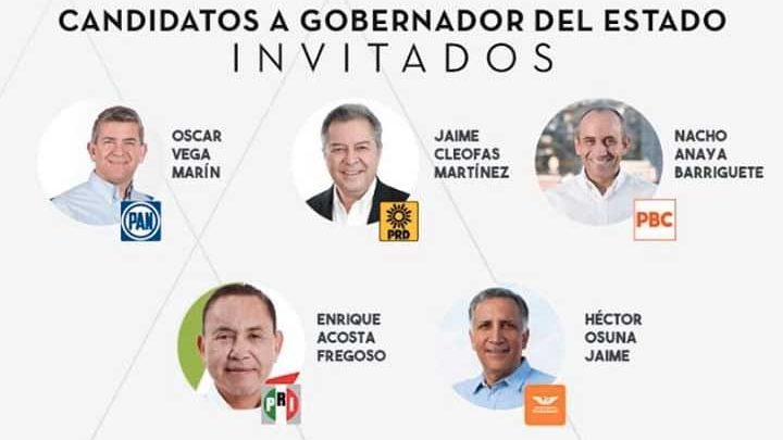 Hoy 14 de mayo tienes la oportunidad de conocer a los aspirantes a dirigir la vida política del Estado los siguientes seis años