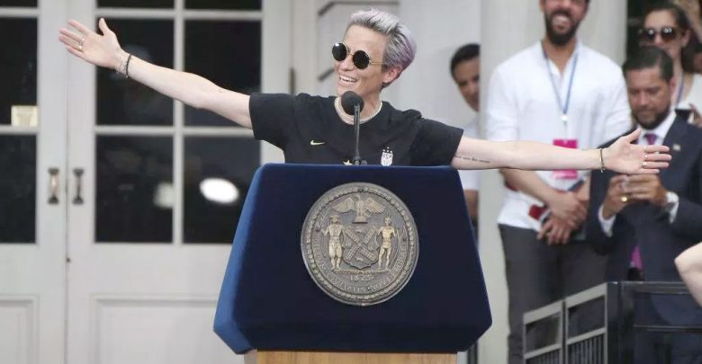 La encuesta arrojó que Rapinoe recoge el 42% de la intención de voto